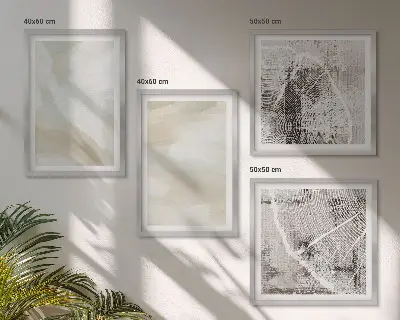 Wall art set minimalist paint texture print