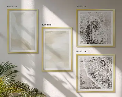 Wall art set minimalist paint texture print