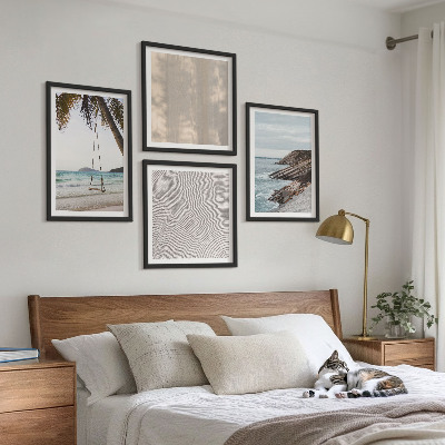 Multi-piece wall decor set Summer sand seaside views