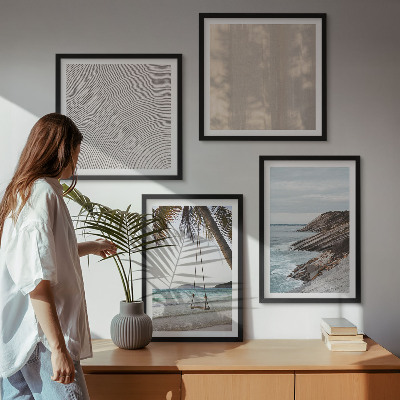 Multi-piece wall decor set Summer sand seaside views