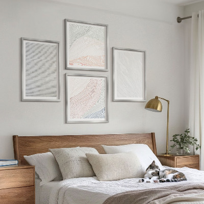 Multi-piece wall decor set Bright structures, sand patterns