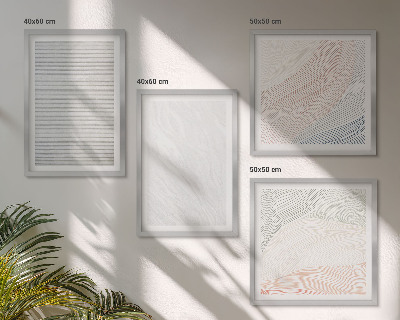 Multi-piece wall decor set Bright structures, sand patterns