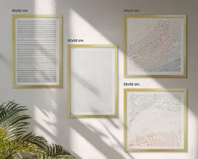 Multi-piece wall decor set bright structures with sand patterns