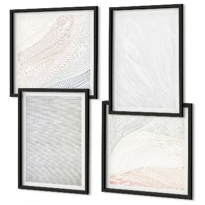 Multi-piece wall decor set bright structures with sand patterns