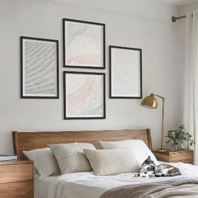 Multi-piece wall decor set bright structures with sand patterns