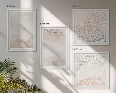 Watercolor leaves wall art set in pastel