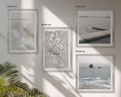 Multi-piece wall decor set abstract design with modern textures