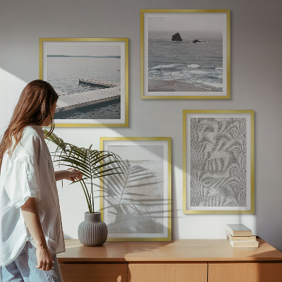 Multi-piece wall decor set Abstract design modern textures