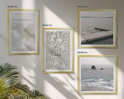 Multi-piece wall decor set abstract design with modern textures