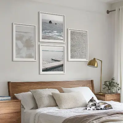 Multi-piece wall decor set abstract design with modern textures