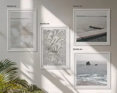 Multi-piece wall decor set abstract design with modern textures