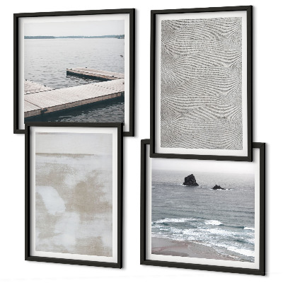 Multi-piece wall decor set Abstract design modern textures