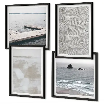 Multi-piece wall decor set abstract design with modern textures