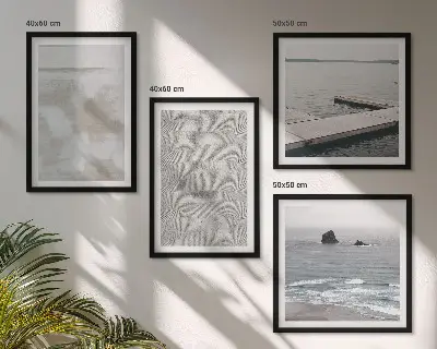 Multi-piece wall decor set abstract design with modern textures