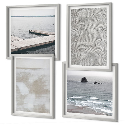 Multi-piece wall decor set Abstract design modern textures