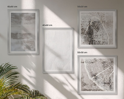 Wall art set Abstract modern shapes