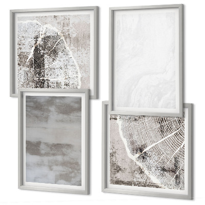 Wall art set Abstract modern shapes