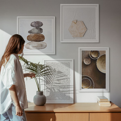 Wall art set Textures in modern art