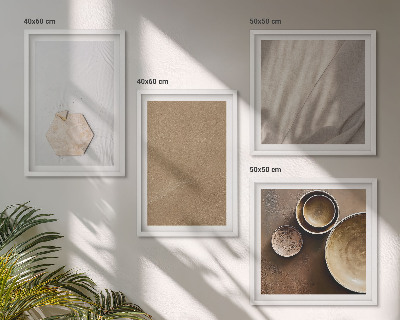 Multi-piece wall decor set Minimalist warm textures