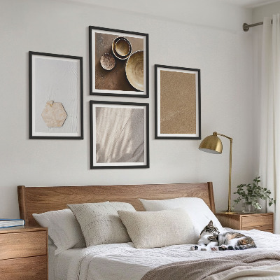 Multi-piece wall decor set Minimalist warm textures