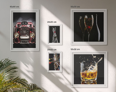 Gallery wall Stylish retro car and drink themes
