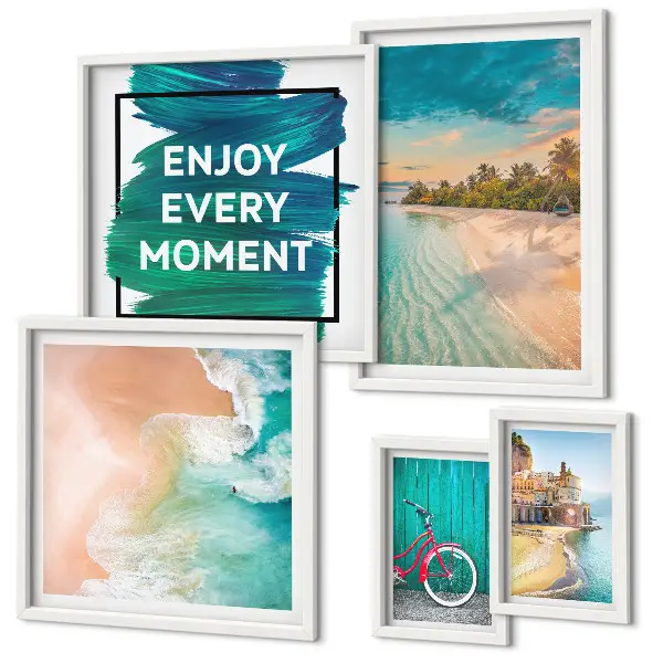 5-Piece wall art set holiday atmosphere theme