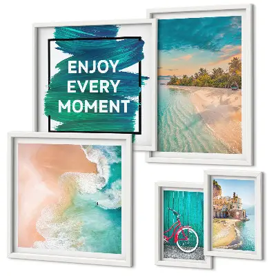 5-Piece wall art set holiday atmosphere theme