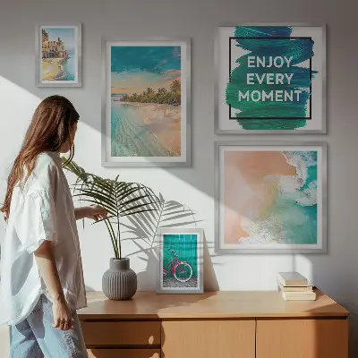 5-Piece wall art set holiday atmosphere theme