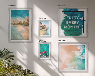 Set of 5 wall art pieces Holiday atmosphere