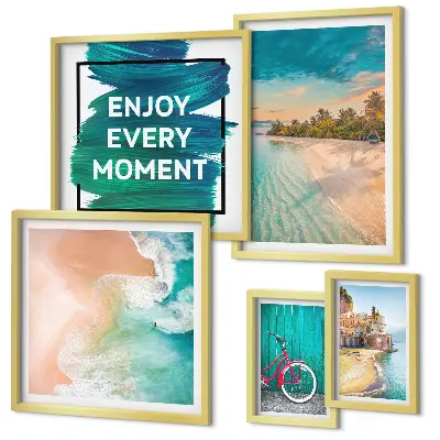 5-Piece wall art set holiday atmosphere theme