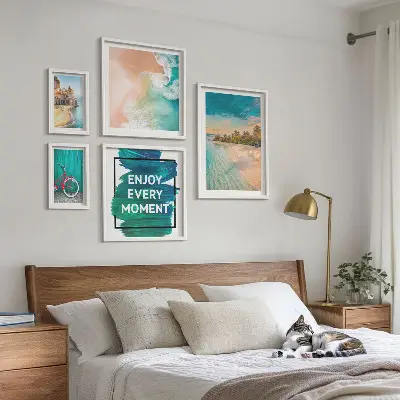 5-Piece wall art set holiday atmosphere theme