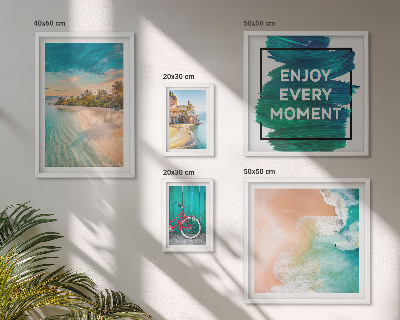Set of 5 wall art pieces Holiday atmosphere
