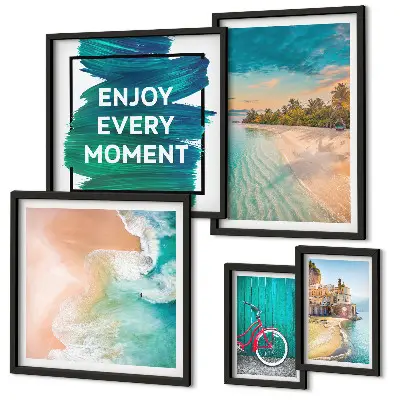 5-Piece wall art set holiday atmosphere theme