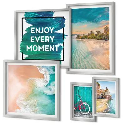 5-Piece wall art set holiday atmosphere theme