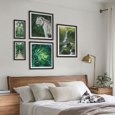 Framed photo set Tropical nature landscapes