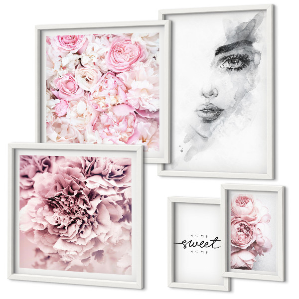 Gallery wall A floral portrait about home