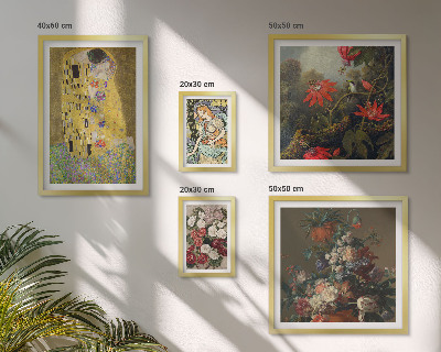 Framed photo set Floral art compositions