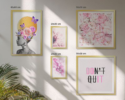 Gallery wall Floral motifs with a woman