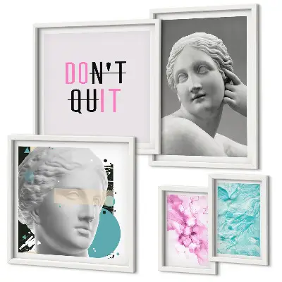 Gallery wall stylish classic modern wall decorations