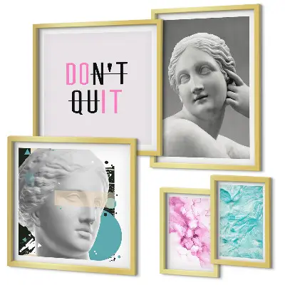 Gallery wall stylish classic modern wall decorations