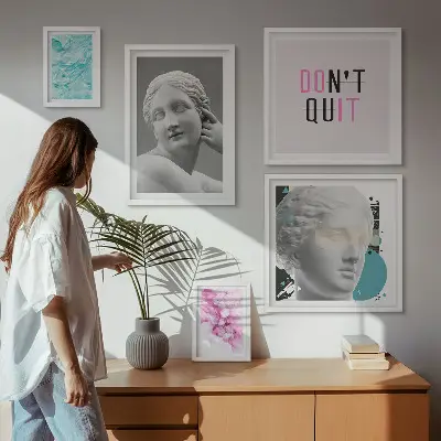Gallery wall stylish classic modern wall decorations