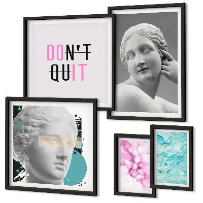 Gallery wall stylish classic modern wall decorations