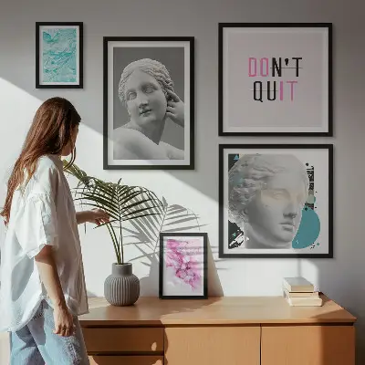 Gallery wall stylish classic modern wall decorations