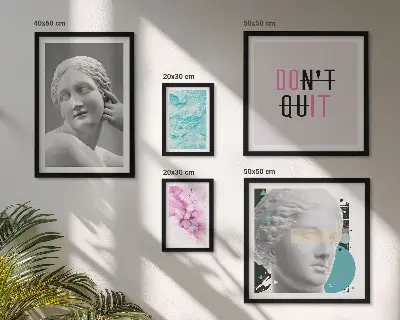 Gallery wall stylish classic modern wall decorations