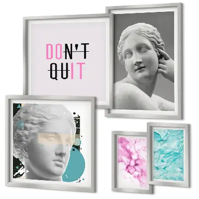 Gallery wall stylish classic modern wall decorations
