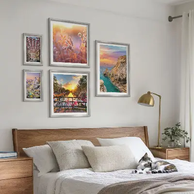 Coastal landscapes of Europe gallery wall set