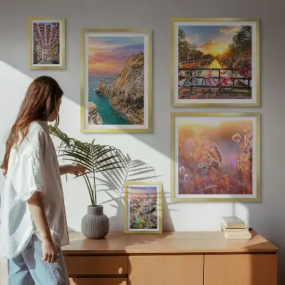 Coastal landscapes of Europe gallery wall set