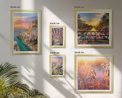 Coastal landscapes of Europe gallery wall set