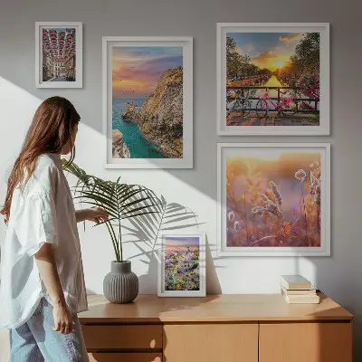 Coastal landscapes of Europe gallery wall set