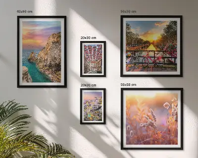 Coastal landscapes of Europe gallery wall set